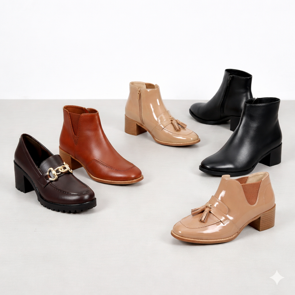 Élégance Féminine en Cuir